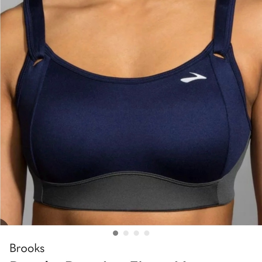 Brooks Women's Fiona size 34 DD Dark Blue and Gray Sports Bra